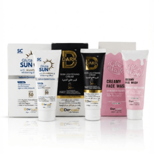 Skin Brightening Deal – SPF 50 Glutathione Whitening Kit for Dark Spots & Glow