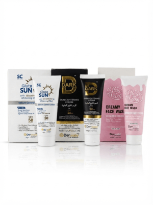 Brightening deal image Skin Brightening Deal – SPF 50 Glutathione Whitening Kit for Dark Spots & Glow